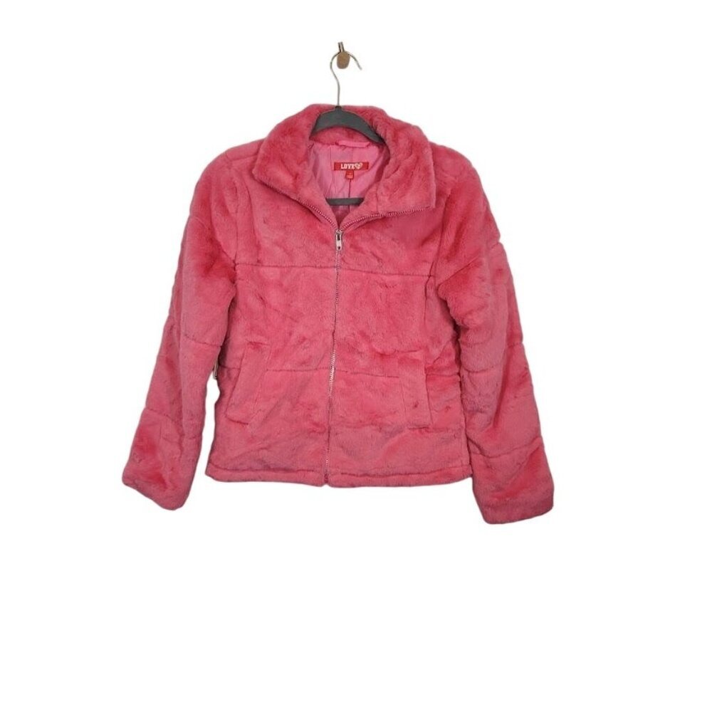 Love83 Faux Fur‎ Jacket in Pink - Size Small